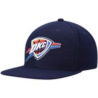 Men's Mitchell & Ness Navy Oklahoma City Thunder Ground 2.0 Snapback Hat