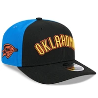 Men's New Era  Black Oklahoma City Thunder 2024/25 City Edition 9SEVENTY Stretch-Snap Hat