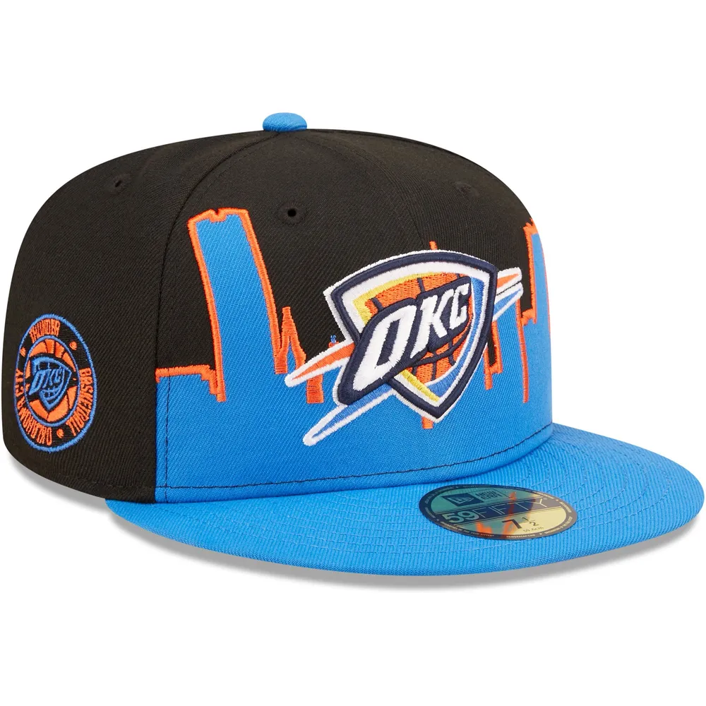 OKC Thunder Oklahoma City New Era 59Fifty 7 5/8 Fitted Hat Gray Orange