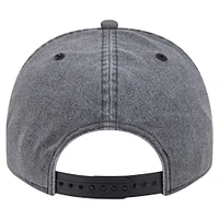 Men's New Era  Charcoal Oklahoma City Thunder Throwback Washed Pre-Curved 9FIFTY Snapback Hat