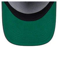 Men's New Era  Charcoal Oklahoma City Thunder Throwback Washed Pre-Curved 9FIFTY Snapback Hat