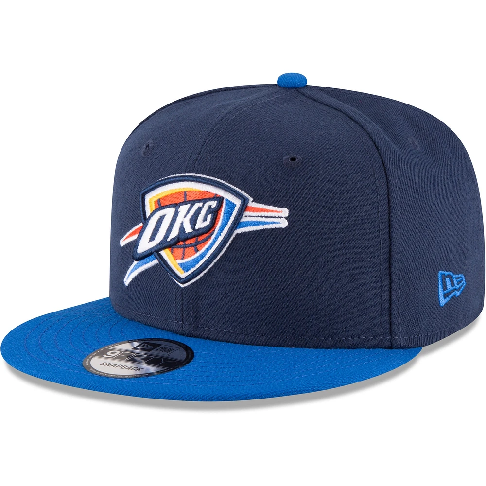 Men's New Era Navy/Blue Oklahoma City Thunder Two-Tone 9FIFTY Adjustable Hat