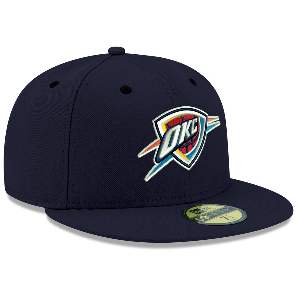 Men's New Era Navy Oklahoma City Thunder Official Team Color 59FIFTY Fitted Hat