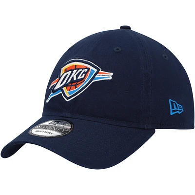 Men's New Era Navy Oklahoma City Thunder Team 2.0 9TWENTY Adjustable Hat