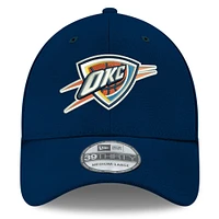 Men's New Era Navy Oklahoma City Thunder Team Classic 39THIRTY Flex Hat