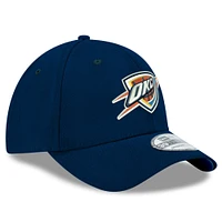 Men's New Era Navy Oklahoma City Thunder Team Classic 39THIRTY Flex Hat