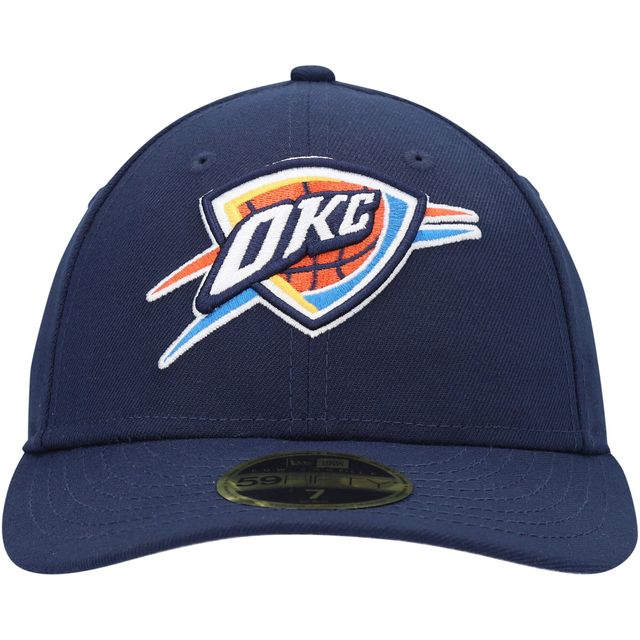 Casquette ajustée 59FIFTY à profil bas Oklahoma City Thunder Team pour homme New Era bleu marine