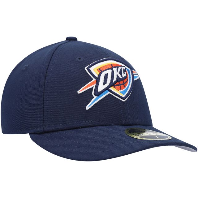 Casquette ajustée 59FIFTY à profil bas Oklahoma City Thunder Team pour homme New Era bleu marine