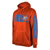 Men's New Era Oklahoma City Thunder Orange Tip-Off Collection Pullover Hoodie