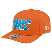 Men's New Era  Orange Oklahoma City Thunder Statement Edition Jersey Hook 9SEVENTY Stretch-Snap Hat