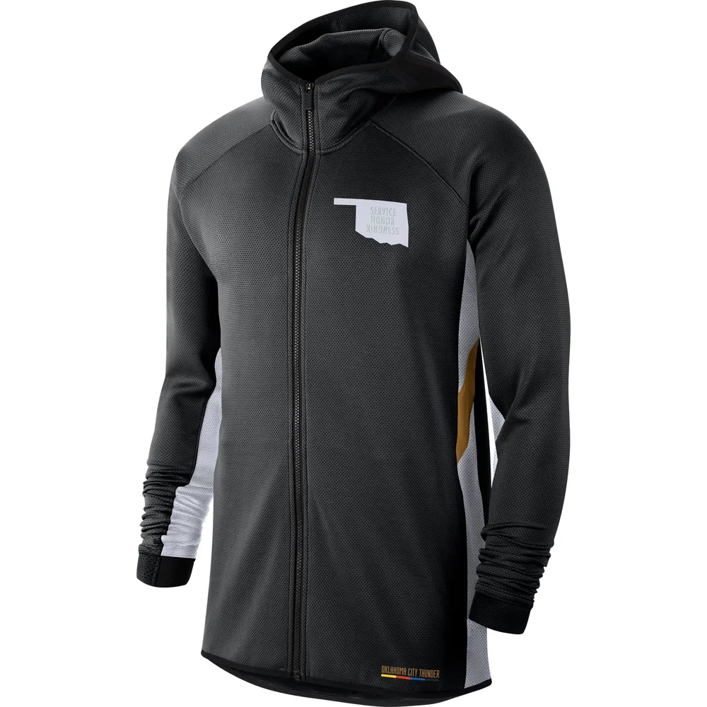 Okc Thunder Nike Thermaflex Showtime Full Zip Hoodie M