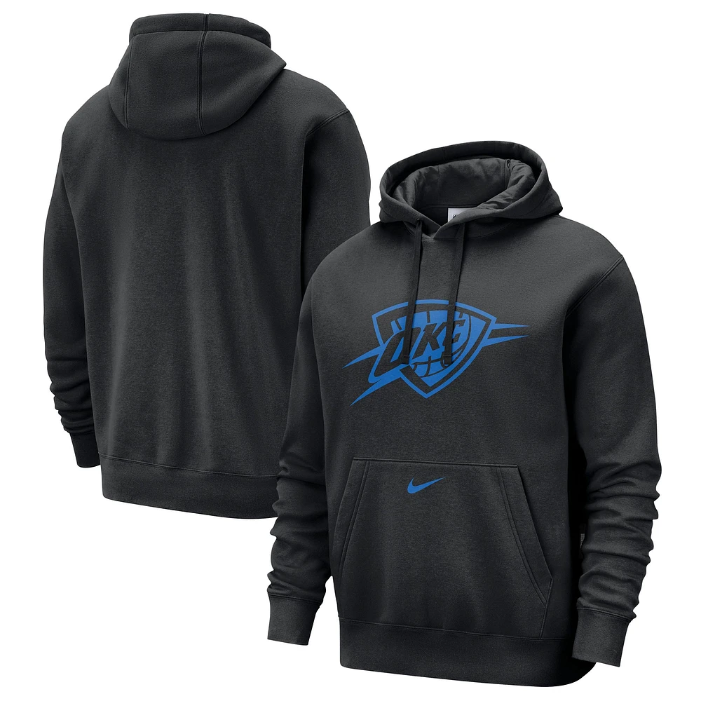 Sweat à capuche Nike City Edition Essential Club Oklahoma Thunder 2024/25 pour homme, noir