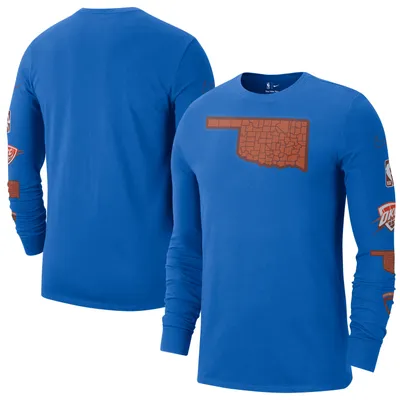 Oklahoma City Thunder Nike 2022/23 Edition Essential Expressive Long Sleeve T-Shirt - Blue