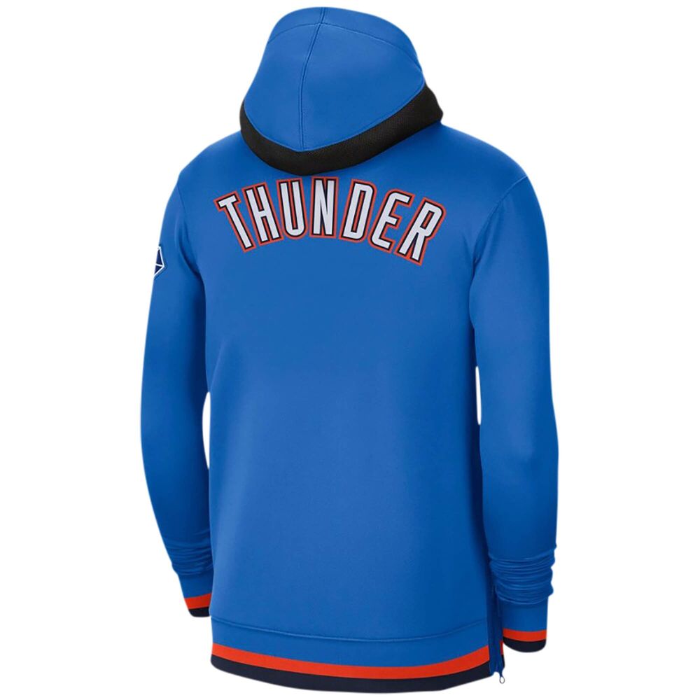 Oklahoma City Thunder Nike Youth Showtime Performance Full-Zip Hoodie - Blue