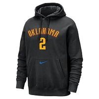 Men's Nike Shai Gilgeous-Alexander Black Oklahoma City Thunder 2024/25 Edition Name & Number Pullover Hoodie