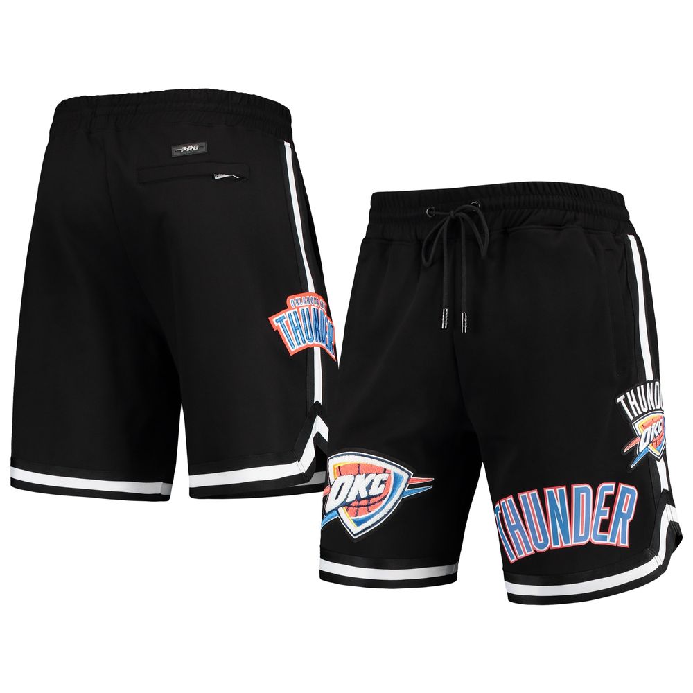 Men's Pro Standard Black Oklahoma City Thunder Chenille Shorts