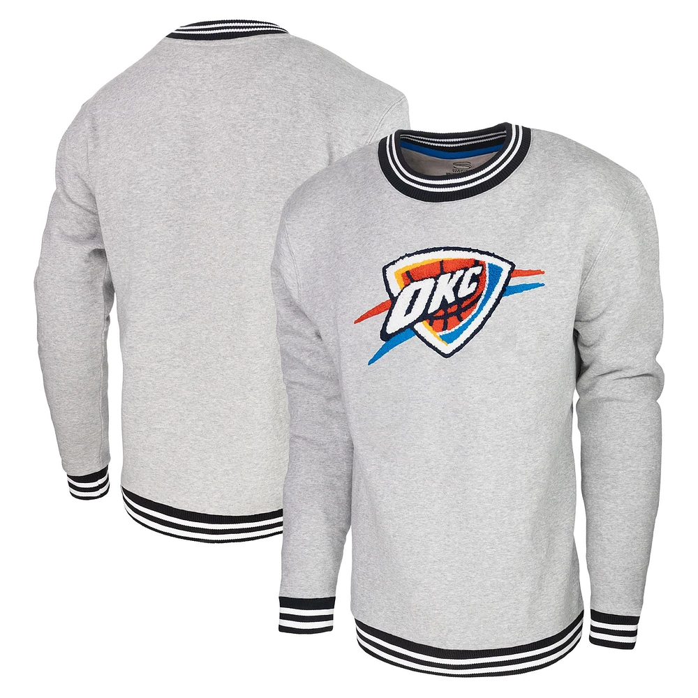 Sweat-shirt Stadium Essentials gris chiné pour hommes d'Oklahoma City Thunder Club Level