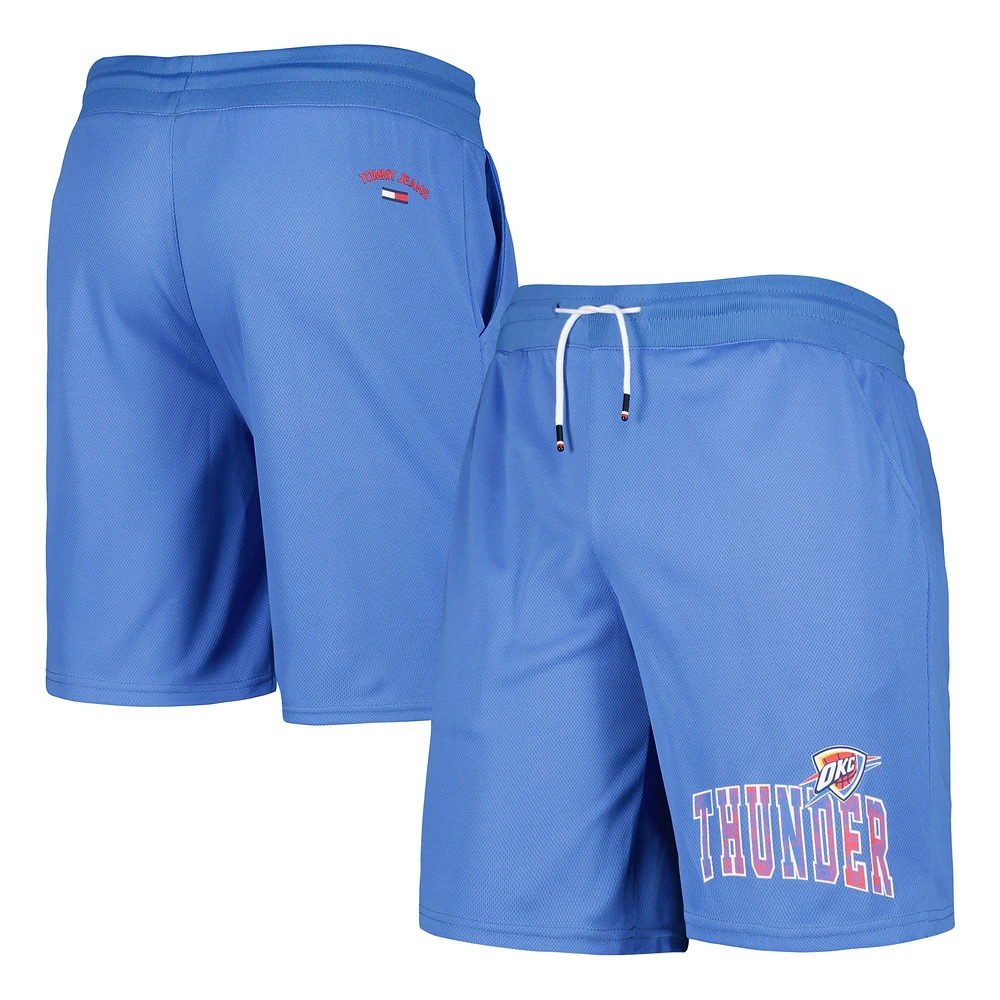 Tommy Jeans - Oklahoma City Thunder Mike Short de basket en maille bleu pour homme