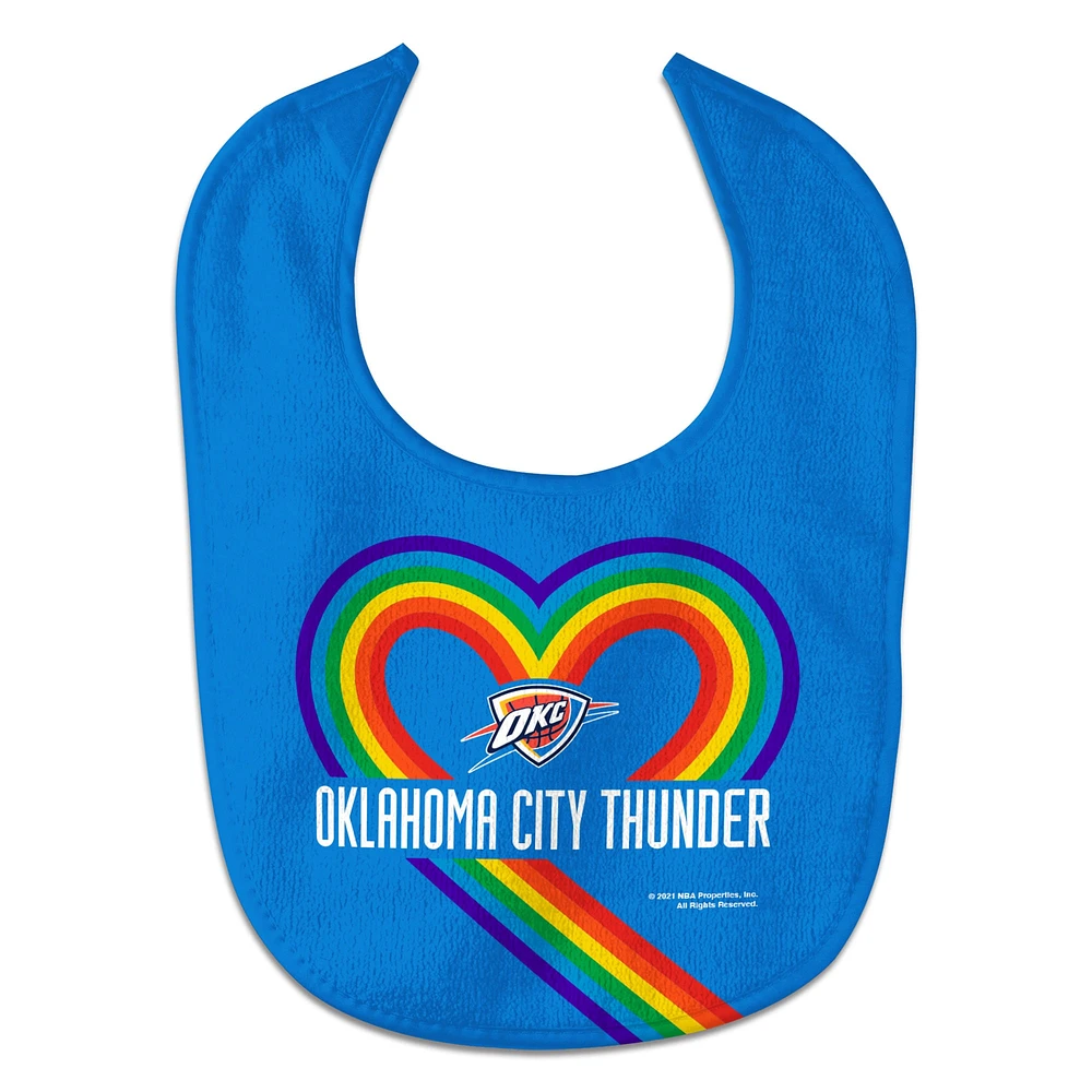 Newborn & Infant WinCraft Oklahoma City Thunder Rainbow Baby Bib