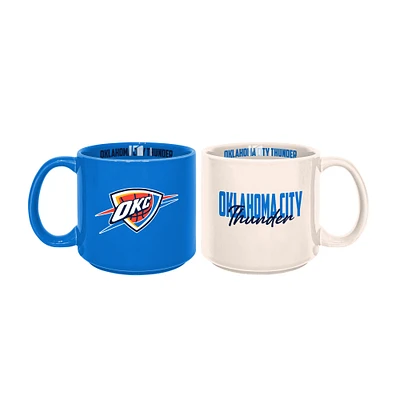 Lot de 2 tasses empilables de 15 oz des Thunder d'Oklahoma City