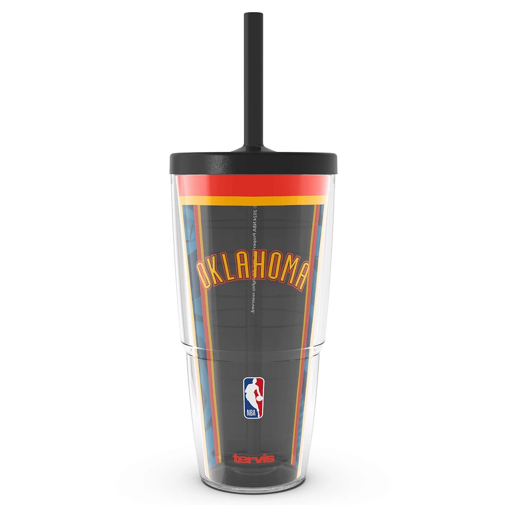 Gobelet classique Tervis Oklahoma City Thunder 2024/25 City Edition 24 oz avec paille