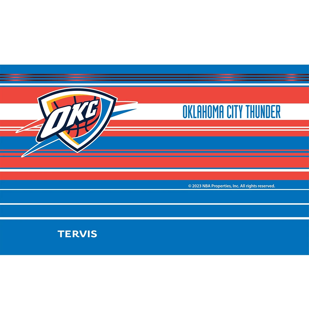 Tervis Oklahoma City Thunder 20oz. Gobelet en acier inoxydable à rayures Hype