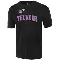 Unisex FISLL Black Oklahoma City Thunder Oversize Logo T-Shirt