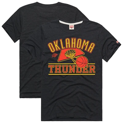Unisex Homage  Charcoal Oklahoma City Thunder Hometown Edition Tri-Blend T-Shirt