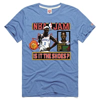 Unisex Homage Shai Gilgeous-Alexander Light Blue Oklahoma City Thunder NBA Jam Tri-Blend T-Shirt