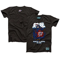 T-shirt unisexe NBALab x Hyperfly Heather Black Oklahoma City Thunder de la collection Année du serpent Nouvel An lunaire