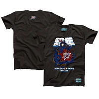 T-shirt unisexe NBALab x Hyperfly Heather Black Oklahoma City Thunder de la collection Année du serpent Nouvel An lunaire