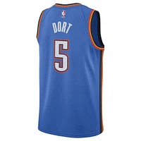 Unisex Nike Luguentz Dort Blue Oklahoma City Thunder Swingman Player Jersey - Icon Edition