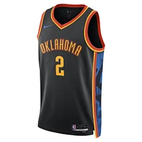 Unisex Nike Shai Gilgeous-Alexander Black Oklahoma City Thunder 2024/25 Swingman Player Jersey - Edition