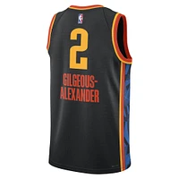 Unisex Nike Shai Gilgeous-Alexander Black Oklahoma City Thunder 2024/25 Swingman Player Jersey - Edition