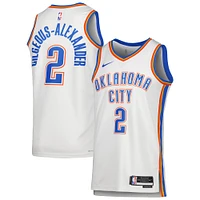 Maillot Oklahoma City Thunder Swingman Unisexe Nike Shai Gilgeous-Alexander Blanc - Édition Association