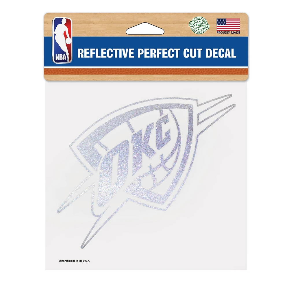 Décalcomanie réfléchissante parfaite WinCraft Oklahoma City Thunder 6 "x 6"