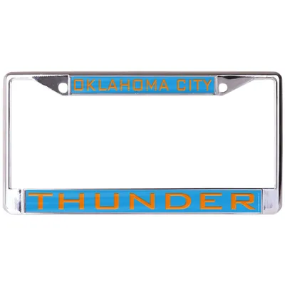 Oklahoma City Thunder WinCraft Laser Inlaid Metal License Plate Frame