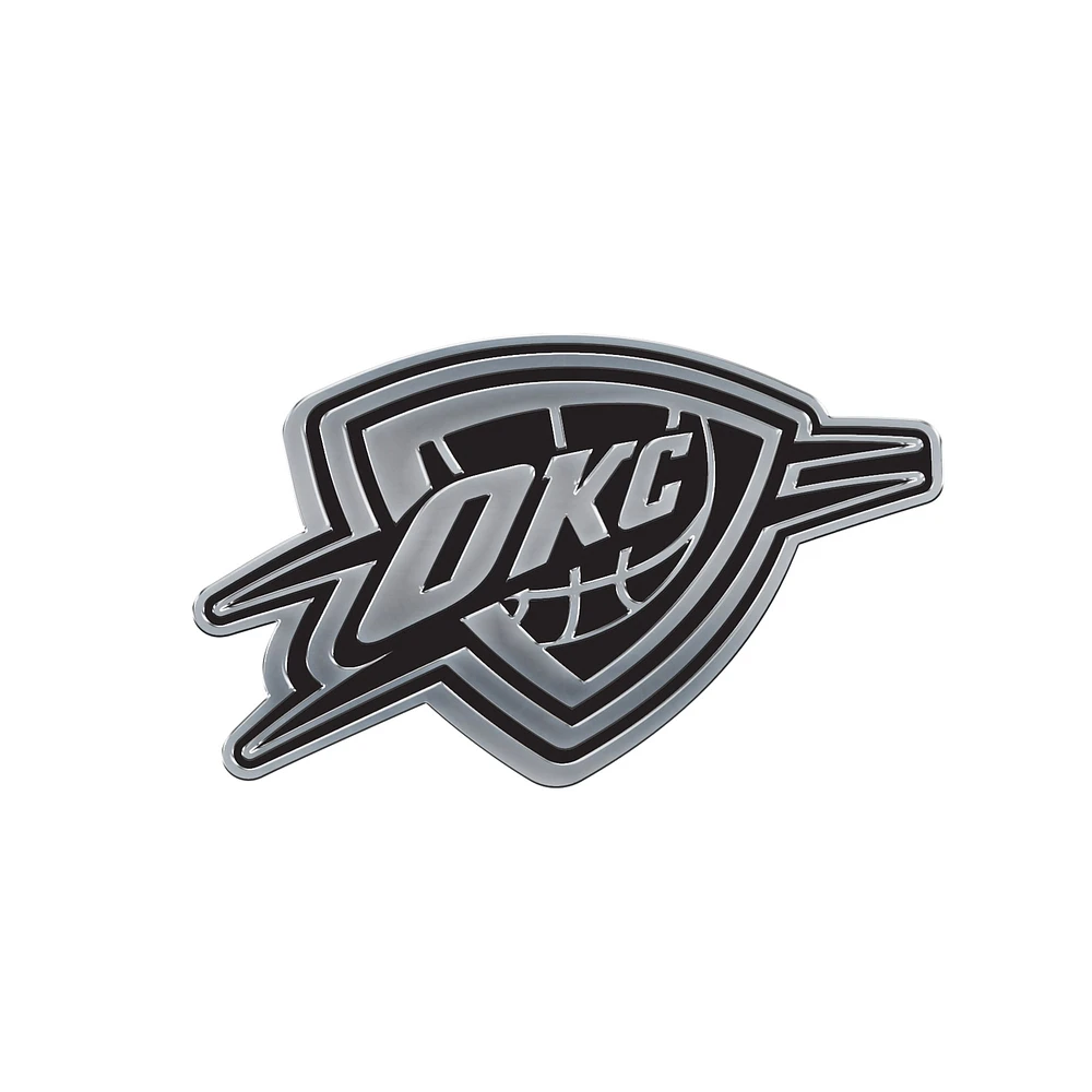 Emblème de voiture WinCraft Oklahoma City Thunder Team Chrome