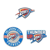 Ensemble de pin de collection WinCraft Oklahoma City Thunder en trois pièces