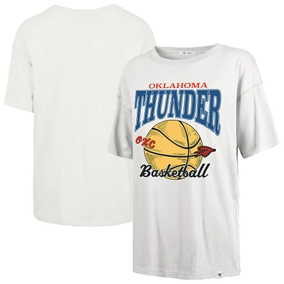 Women's '47  White Oklahoma City Thunder Edition Down Court Sadie T-Shirt