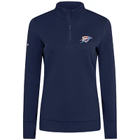 Pull à glissière quart de tour Oklahoma City Thunder bleu marine Levelwear pour femme