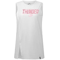 Women's Levelwear  White Oklahoma City Thunder Mother's Day Influx Floral Tank Top