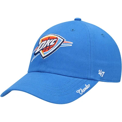 Casquette réglable '47 bleu Oklahoma City Thunder Miata Clean Up Logo pour femme