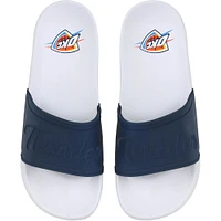 Women's FOCO Oklahoma City Thunder Script Wordmark Slide Sandals