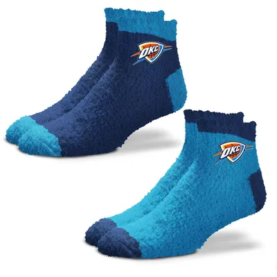 Oklahoma City Thunder For Bare Feet Women's 2-Pack Team Sleep Soft Socks