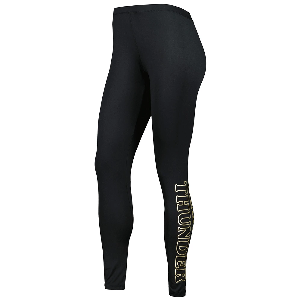 Legging noir Oklahoma City Thunder Stadium G-III 4Her by Carl Banks pour femmes