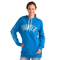 Women's G-III 4Her by Carl Banks Blue Oklahoma City Thunder Base Coach Pullover Hoodie