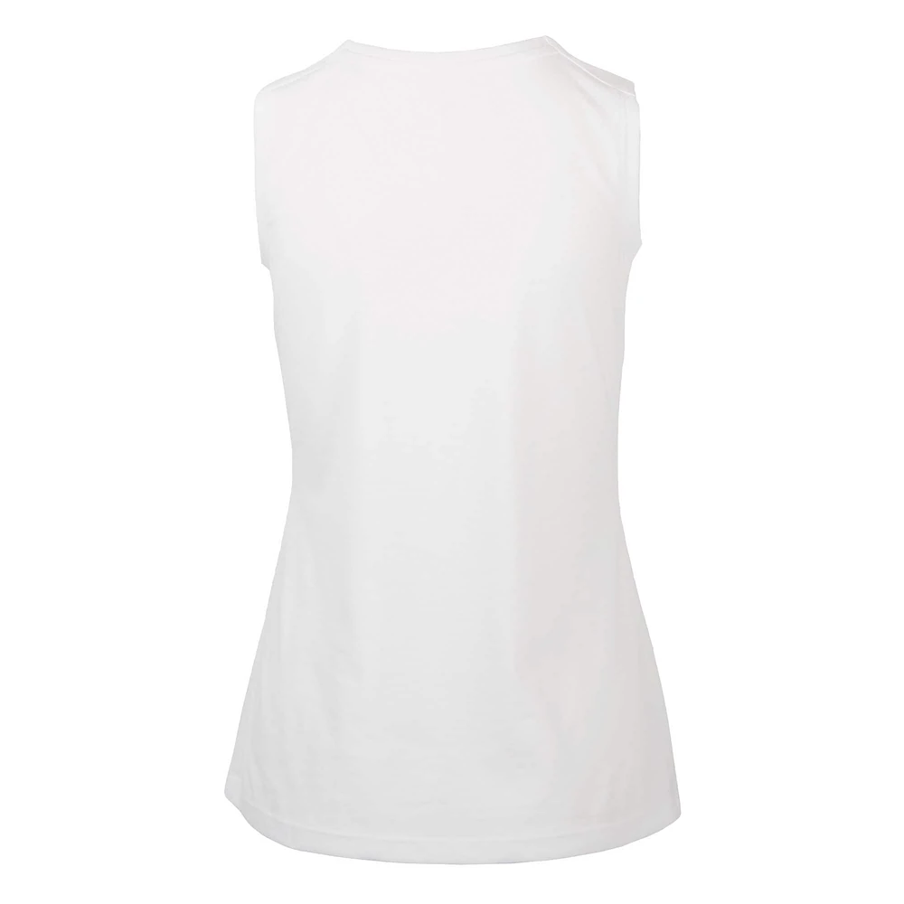 Women's Levelwear  White Oklahoma City Thunder Mother's Day Macy Core Logo Tank Top