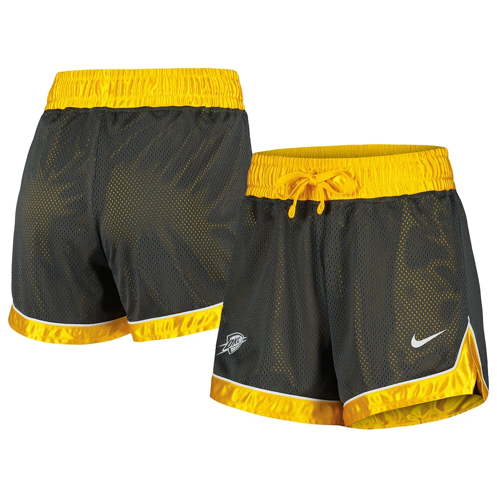 Short Nike anthracite pour femme Oklahoma City Thunder 2019/20 Edition DNA