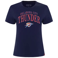 T-shirt Sportiqe bleu marine pour femme, coupe boxy, Oklahoma City Thunder, Arcadia